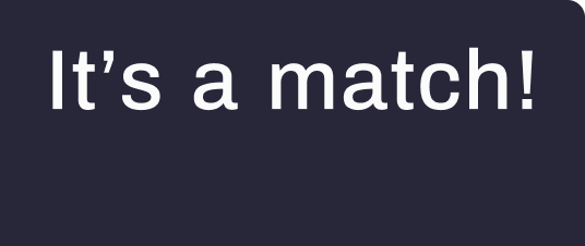 It's a match badge